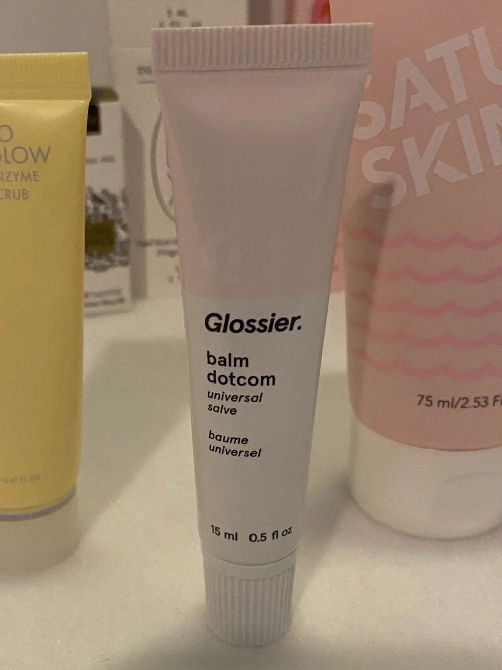 Full Size Lip Balm. Refining Peel Mask. Enzyme Scrub. Samples Multiple Skincare